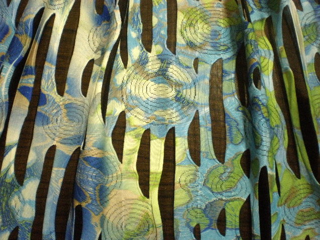 2.Blye TieDye Cut Spandex